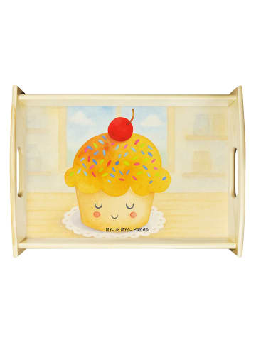 Mr. & Mrs. Panda Tablett Cupcake Design ohne Spruch in Weiß
