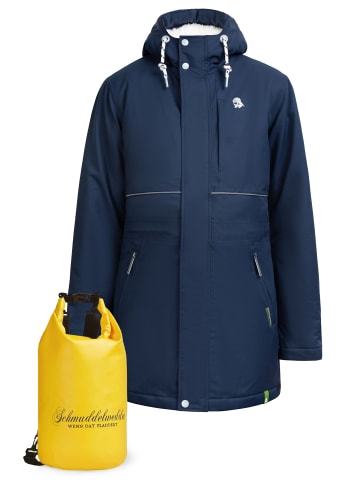 Schmuddelwedda Parka + Tagesrucksack - Set in Marine