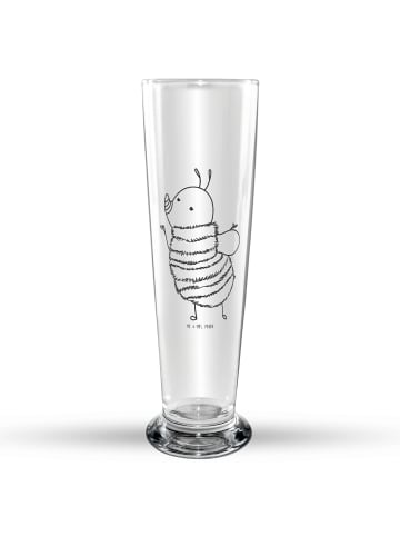 Mr. & Mrs. Panda Bierglas Hummel flauschig ohne Spruch in Transparent