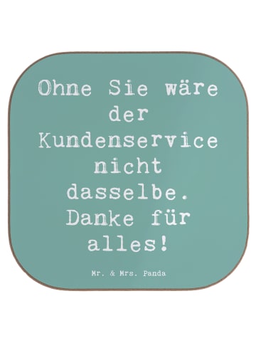 Mr. & Mrs. Panda Tischuntersetzer Spruch Kundendienstmitarbeiter... in Meeresbrise