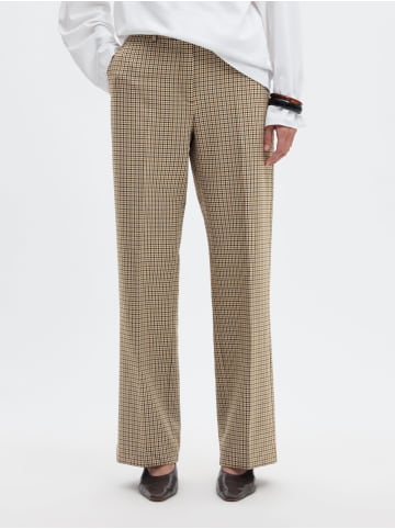 SELECTED FEMME SLWRITA MW Wide Pant Check in Monks Robe