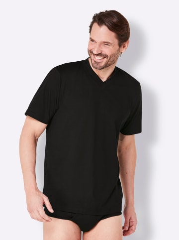 WITT WEIDEN Shirt in schwarz + grau-meliert + marine