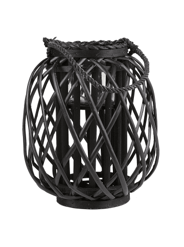 Beliani Laterne MAURITIUS in Schwarz - (W) 25 x (H) 30 x (L) 25 cm