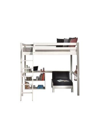 58 aufm Kessel HOCHBETT Karolina 209x190x215 aus Massivholz+MDF in Weiß