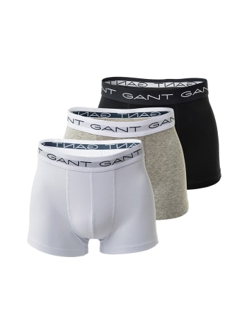 Gant Boxershort 3er Pack in Schwarz/Weiß/Grau