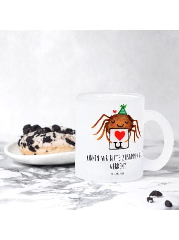 Mr. & Mrs. Panda Tasse Spinne Agathe Brief mit Spruch in Transparent