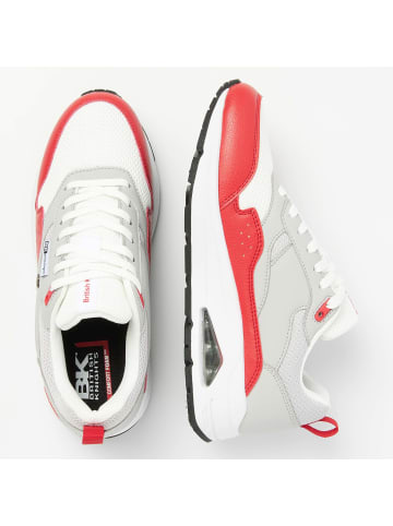 British Knights Sneaker Lennox in hellgrau/weiss/rot