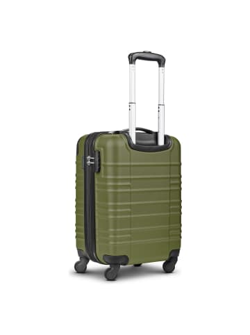 Wenger Amplar Evo 4 Rollen Kabinentrolley S 53 cm mit Dehnfalte olive