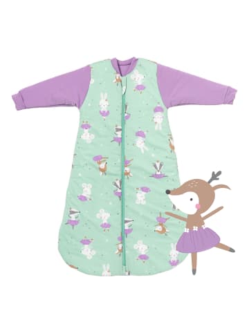 Schlummersack Babyschlafsack, 3.5 TOG in Mint-Lila