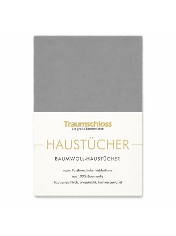 Traumschloss Betttuch Haustuch in anthrazit