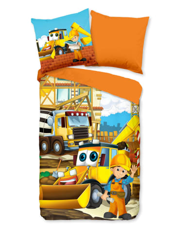 JACK 2 tlg. Renforcé Wende- Bettwäsche 135x200cm Baustellen- Abenteuer