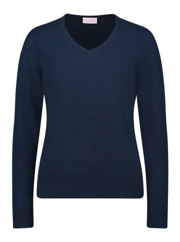 Betty Barclay Kaschmir-Pullover mit V-Ausschnitt in dunkelblau