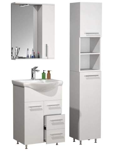 ebuy24 Badmöbelset LisaloL Weiß 85 x 45 cm