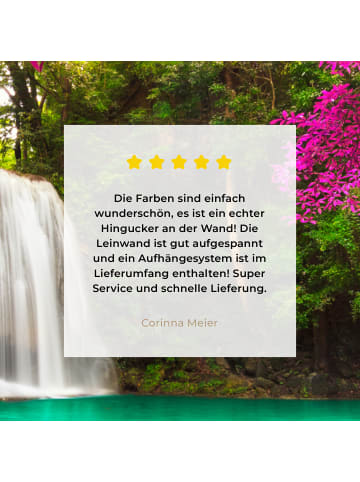 MuchoWow Leinwand bilder Magischer Wasserfall (BxH)