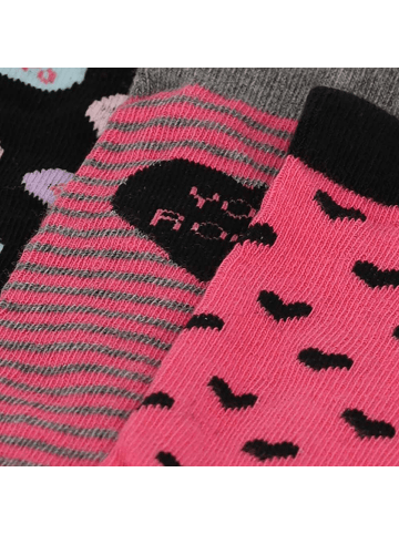 Yuhu Damen Socken Super Mom You Rock 3er Pack Muttertag Geschenkbox in Schwarz