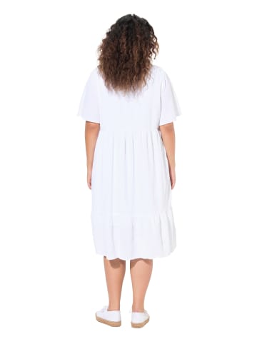 Ulla Popken Midikleid in schneeweiß