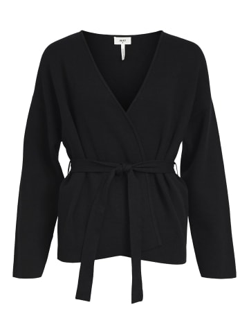 Object Wickelstrickjacke in Black