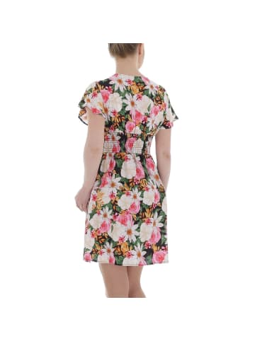 Ital-Design Kleid in Rosa und Grün