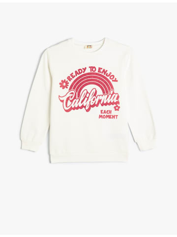 KOTON Sweatshirt in Ekru