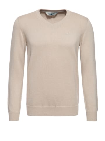 Way of Glory Way of Glory WAY OF GLORY Herren Pullover mit V-Ausschnitt in ecru
