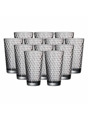 Ritzenhoff & Breker 12er Set Longdrinkgläser Favo 400 ml in Grau