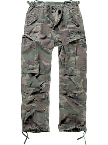 Brandit Cargo-Hosen in olive camouflage