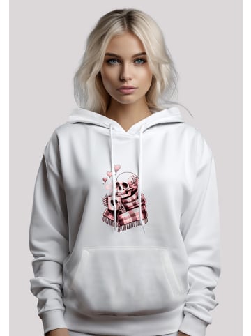 F4NT4STIC Hoodie Cozy Winter Skelett in weiß