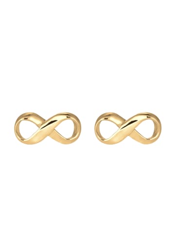 Elli Ohrringe 925 Sterling Silber Infinity in Gold