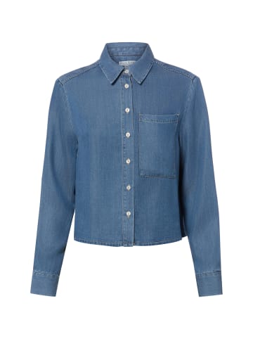 Bluse in blau