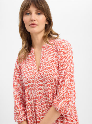 Marie Lund Kleid Saskia Long in rot weiß - 0002