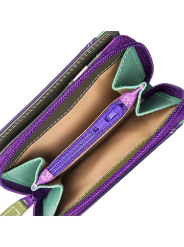 MYWALIT Small Wallet Geldbörse Leder 10 cm in orchid