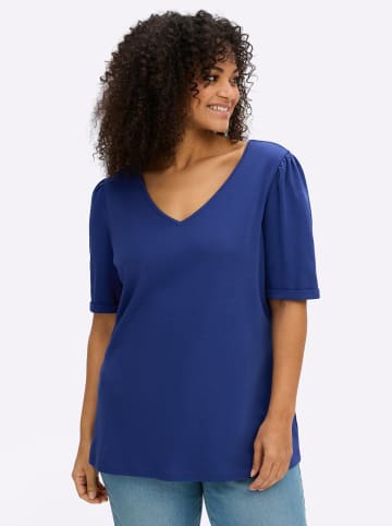sheego Halbarmshirt in royalblau