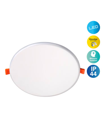näve LED Einbauleuchte "SUMA" in weiß - (L)21.5 cm x (B)21.5 cm x (H)3.2 cm - EEK D
