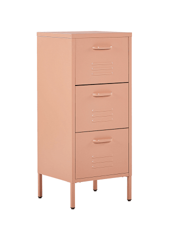 Beliani Büroschränke WOSTOK in Rosa - (W) 43 x (H) 103 x (L) 40 cm