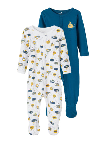 name it Jungen Schlafstrampler 2er Pack Submarine in Blau