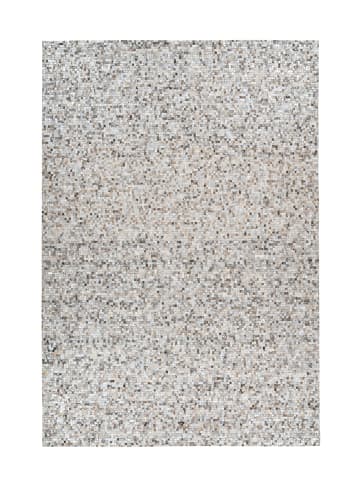 Arte Espina Wohnzimmer Teppich – Kurzflorteppich Finish 125 in grau - silber - rechteckig