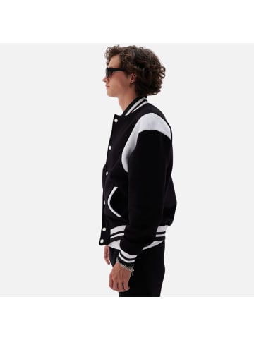 COFI 1453 Basic Jacke Baseballjacke Unisex in Schwarz