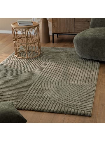 Wecon Home Kurzflorteppich Bolen in oliv grün