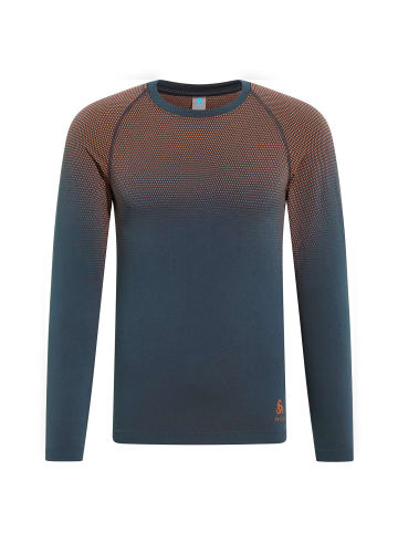 Odlo BL TOP crew neck l/s PERFORMAN in Rauchblau3431