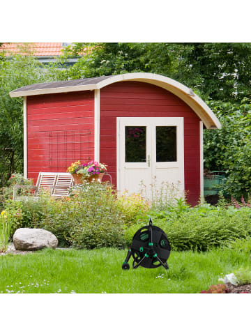 relaxdays Schlauchtrommel in Schwarz-Grün