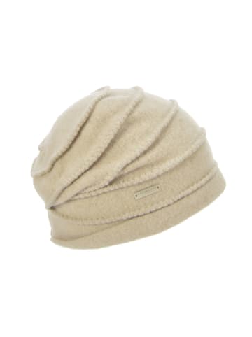 Walkmütze in beige