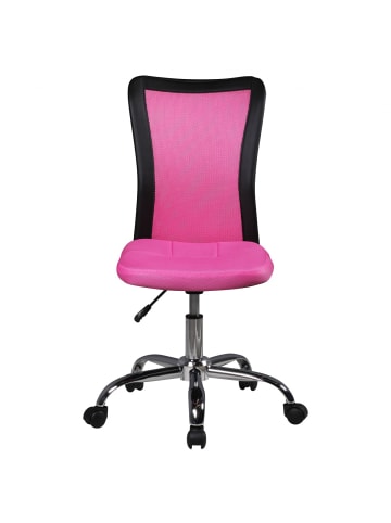 KADIMA DESIGN Kinderdrehstuhl für Schreibtisch - Ergonomischer Schülerstuhl in Rosa