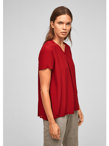 s.Oliver BLACK LABEL Bluse kurzarm in Rot