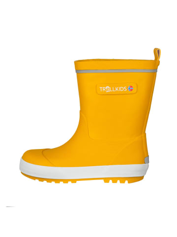 Trollkids Gummistiefel "Lysefjord" in Gold-Gelb