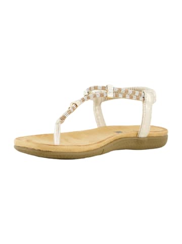 2GO FASHION Zehenstegsandalen in Gold