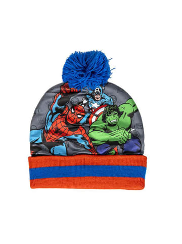 Avengers 3tlg. Set: Mütze, Schal und Handschuhe Hulk  Captain America in Mehrfarbig