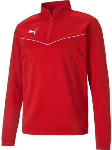 Puma T-Shirt "TeamRISE 1/4 Zip Top" in Rot
