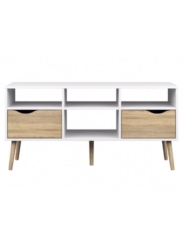 ebuy24 TV Möbel Napoli Weiß 117 x 39 cm