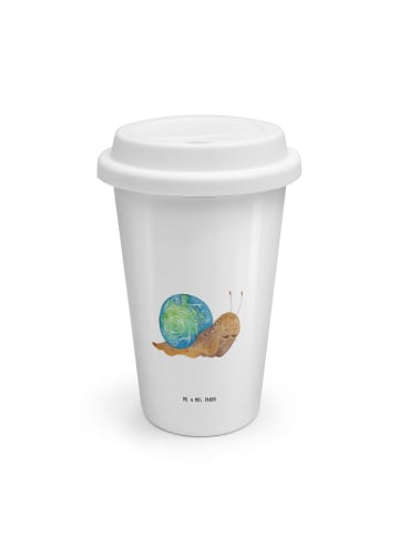 Mr. & Mrs. Panda Thermobecher To Go Schnecke Sir ohne Spruch in Weiß