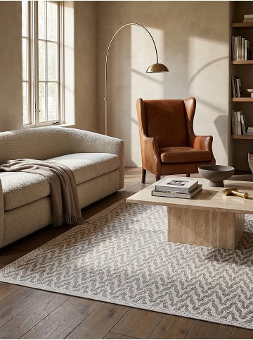 KADIMA DESIGN Teppich flachgewebt Geometrisch flachgewebt pflegeleicht Wohnzimmer in Beige